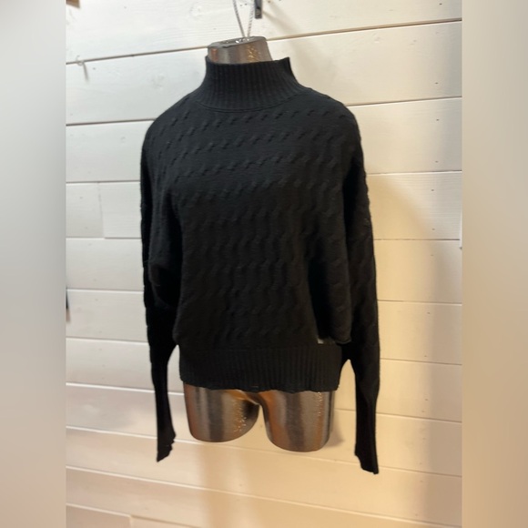 ❣️PINKO – Black Textured Turtleneck Sweater – Size S - Picture 4 of 14